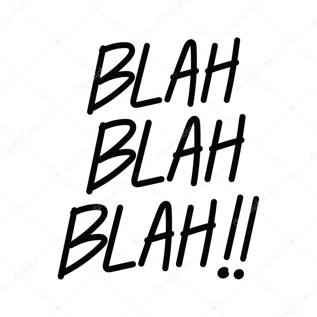 Frase Escritura Bla Bla Bla — Vector de stock © inueng 193952982