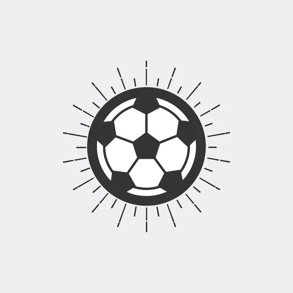 Футбольный Мяч Восходом Солнца — стоковый вектор
