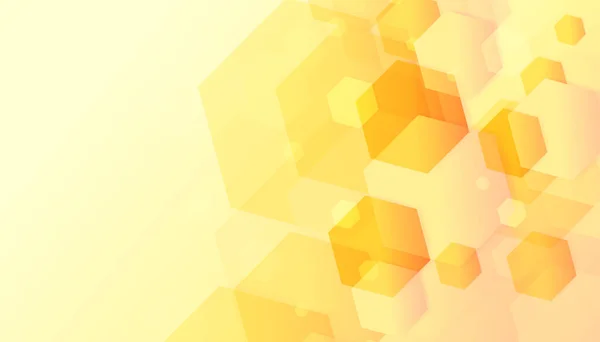 Fondo Abstracto Geométrico Diseño Hexagonal Amarillo Claro — Archivo Imágenes Vectoriales