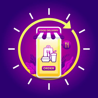 Cep telefonunda gece fast food dağıtım servisi. Cep telefonunda 24 saat servis uygulaması.