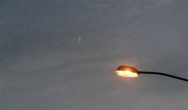 The beginning of the day with ss colors of summer dawn in southern Brazil. Prelude landscape before sunrise in the hemisphere of the South American continent.