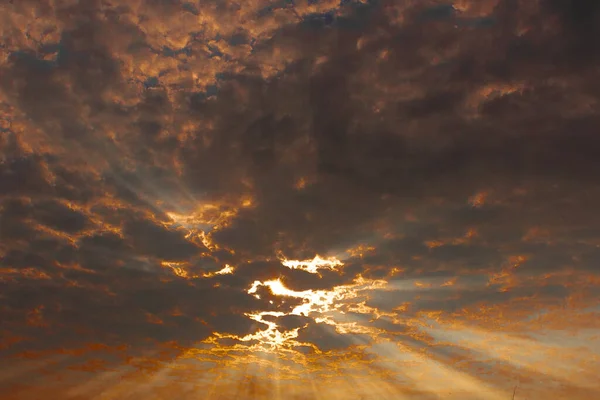 Intensive Farben Und Farbtöne Eines Herbstnachmittags Himmel Lateinamerikas Sonnenuntergang Und — Stockfoto