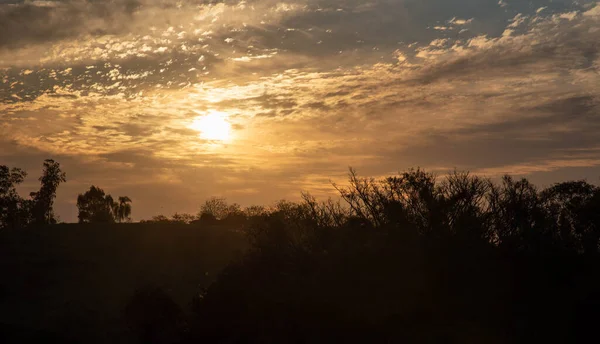 Evening Late Afternoon Pampa Biome Border Brazil Uruguay Pampa Biome — Stockfoto