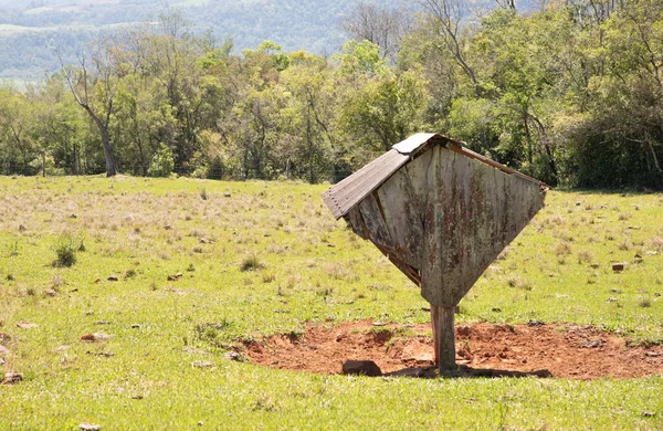 Paisaje Rural Una Pequeña Granja Subsistencia Familiar Interior Ciudad Jaguari — Foto de Stock