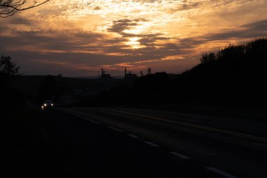 Cerro Chapado bölgesindeki kırsal alan, Jaguari şehrinin iç kesimi, SC, Brezilya. Tepelerin ve engebeli arazilerin olduğu, geçimlik tarımın uygulandığı bir yer.