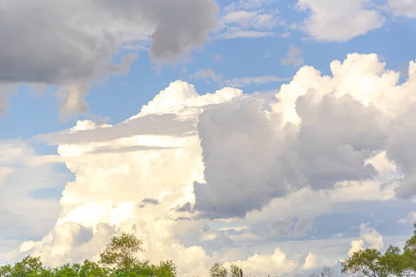 Paisagem Rural América Sul Uma Imagem Uma Fazenda Agropastoral Nuvens — Fotografia de Stock