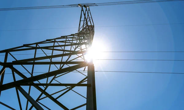 送電塔だ ブラジルだ 配電インフラ 圧縮機流通技術 — ストック写真