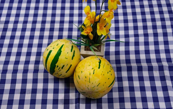 Frutas Cucumis Melo Melão Pode Ter Diferentes Formas Cores Tanto — Fotografia de Stock