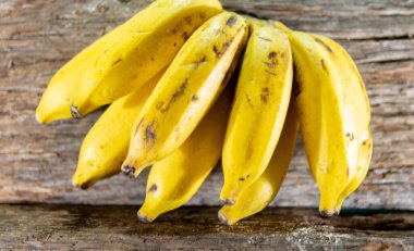 Bir avuç muz. Muz, Pacoba veya Pacova, Musaceae familyasından uzun ömürlü bir bitkidir. 130 ülkede yetişmiş ve Güneydoğu Asya kökenli..