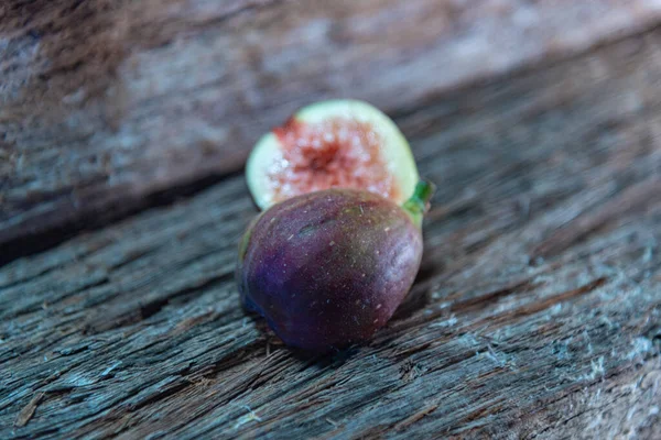 Свежий Инжир Ficus Carica Инжир Родом Средиземноморья Является Фруктом Выращенным — стоковое фото