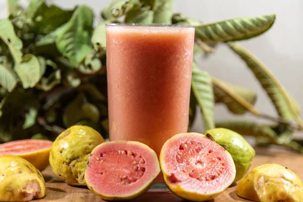 Succo Guava Cui Nome Scientifico Psidium Guajava Esistono Numerose Varietà — Foto Stock