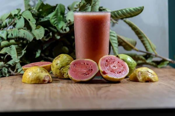 Guava Juice Whose Scientific Name Psidium Guajava Numerous Varieties Most — Stock Photo, Image