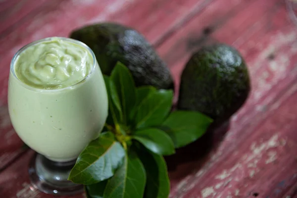 Avocado Cream Persea Americana Mill Avocado Has Several Health Benefits — Stock Photo, Image