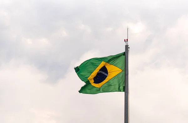 Brazil Flag Pavilion Symbol Republic National Symbols Flag Flying National — Stock Photo, Image