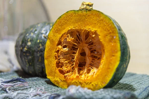 Cabotia Jordgubbsfrukt Hybrida Arter Pumpa Till Följd Korsningen Mellan Pumpa — Stockfoto