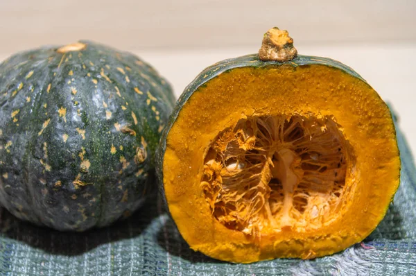 Fruta Morango Cabotia Espécies Híbridas Abóbora Resultantes Cruzamento Entre Abóbora — Fotografia de Stock