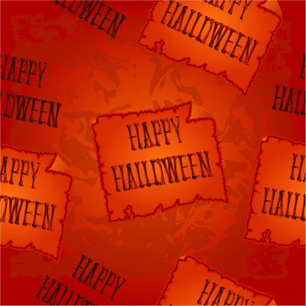 Textura inconsútil Feliz Halloween con vector de calabazas — Archivo Imágenes Vectoriales