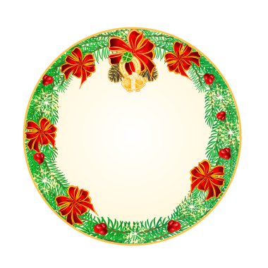 Düğme dairesel Noel şanslı vektör simgeler