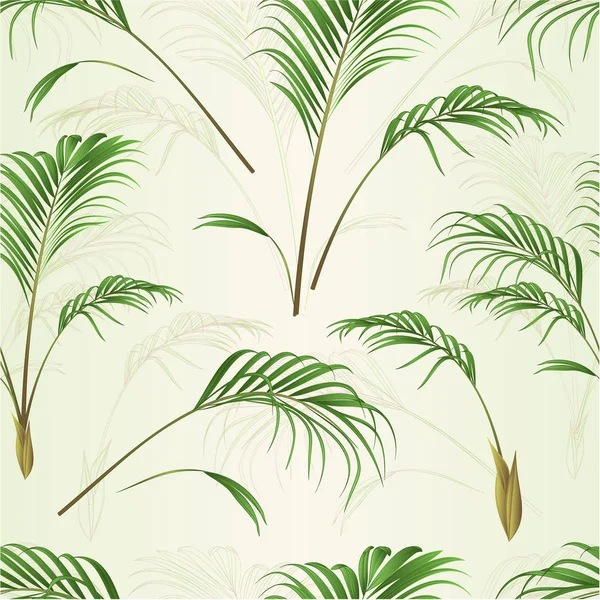 Texture Sans Couture Palmier Décoration Maison Plante Leves Palmier Vintage — Image vectorielle