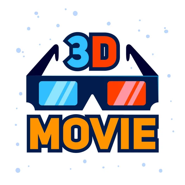 Movie 3D glasses Illustration — Stock Vector