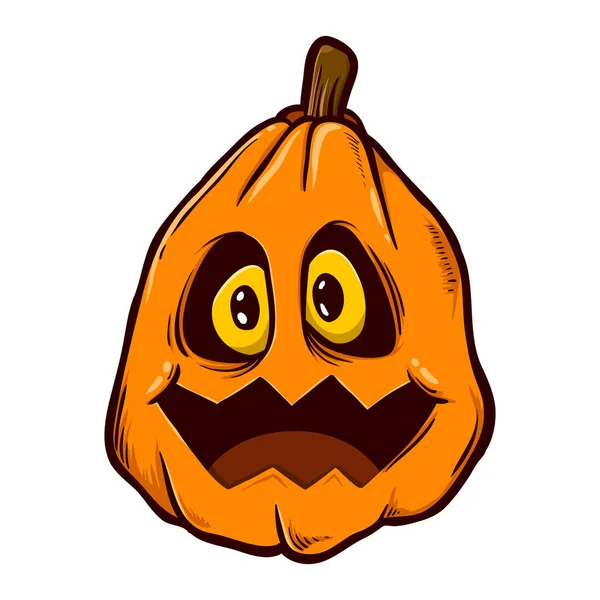 Happy Halloween pumpa ansikte — Stock vektor