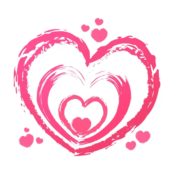 Çizilen kalpler şekilleri el