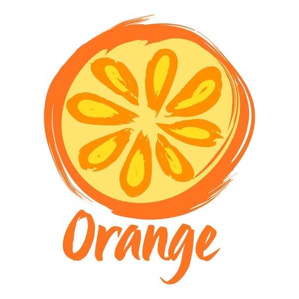 Fondo de rebanada naranja — Vector de stock