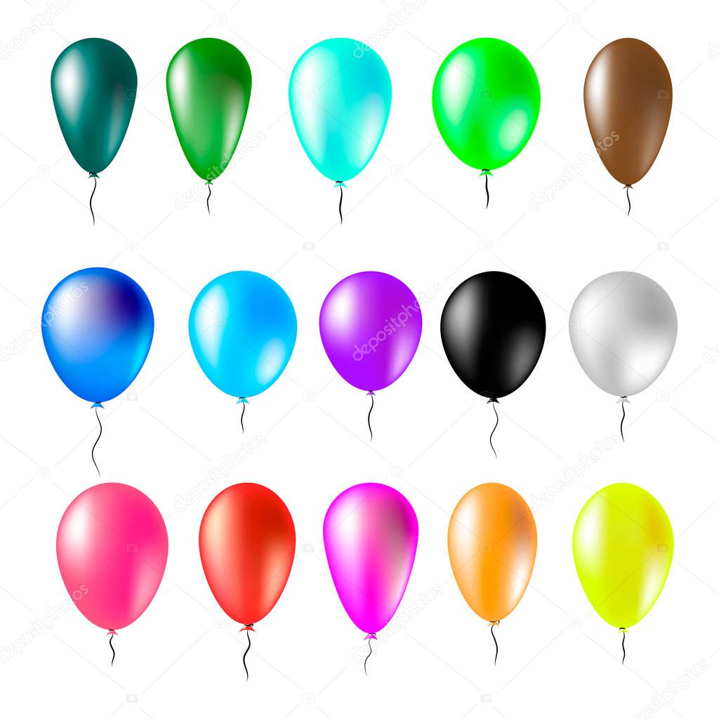 Colorful balloons. Air balloons vector