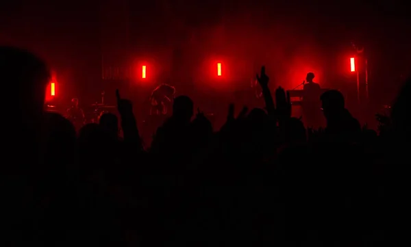 Konsert i silhuetter — Stockfoto