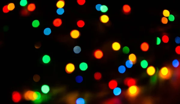 Las luces de Navidad son un símbolo clásico . — Foto de Stock