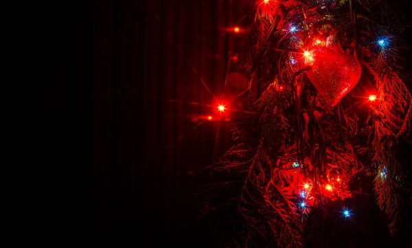 Christmas lights are a classic symbol. — Stock Photo, Image