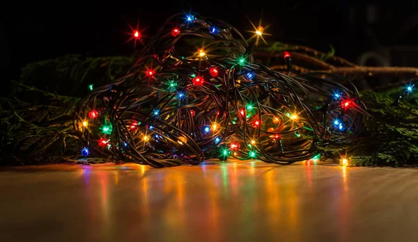 크리스마스 불빛은 고전적인 기호. — 스톡 사진