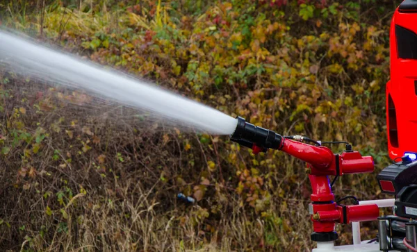 Brandweerwagen in actie — Stockfoto