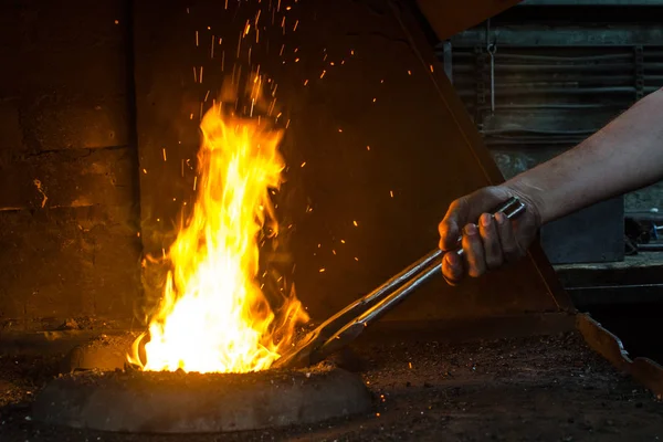 Blacksmith at work — Stock Photo, Image