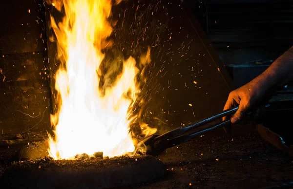 Blacksmith at work — Stock Photo, Image