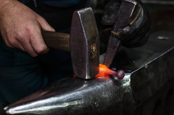 Blacksmith at work — Stock Photo, Image