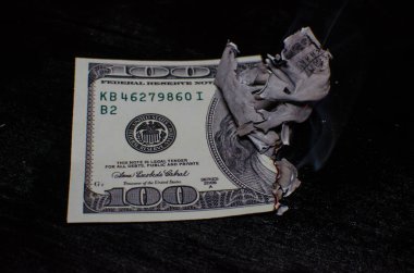 Yanan yüz Doları