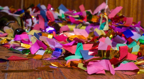 A pile of fired confetti — Stock Photo, Image