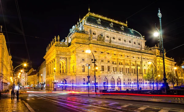 Noční Pražské Památky Ulice Noci — Stock fotografie