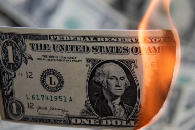 Sembol olarak 100 dolar yakmak