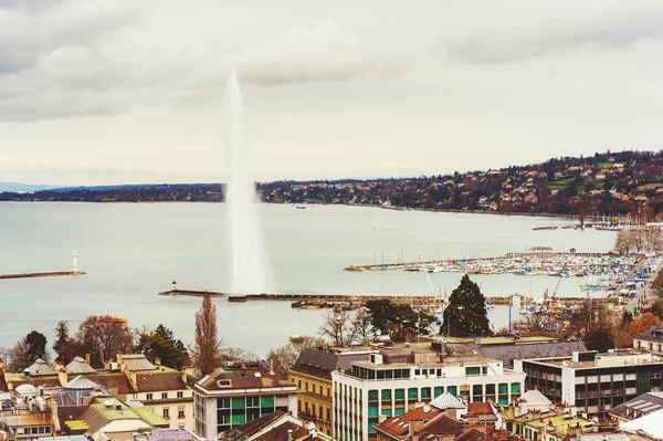 Genève landskap tidigt på våren, Schweiz — Stockfoto