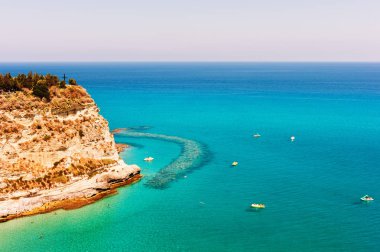 Beach Tropea, Calabria, İtalya