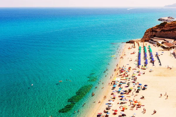 Strand in Tropea, Calabrië, Italië — Stockfoto