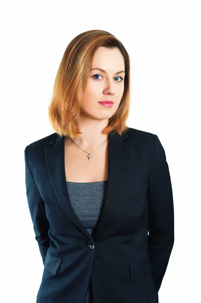 Business portrét 35 leté ženy v úvazy — Stock fotografie