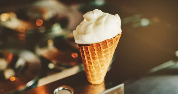 Ice cream shop, toned matte image