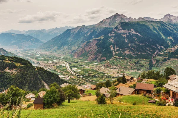 Alpen, Rhone, Kanton Wallis, Schweiz — Stockfoto