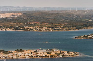 Sete - Venedik, Languedoc, hava görünümünü bilinen Fransız Akdeniz kıyısında küçük bir kasaba büyüleyici