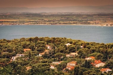 Sete - Venedik, Languedoc, hava görünümünü bilinen Fransız Akdeniz kıyısında küçük bir kasaba büyüleyici
