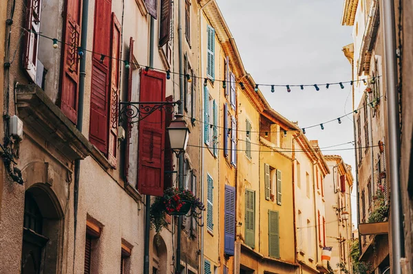 Facciata Edificio Tradizionale Provenza Francia — Foto Stock