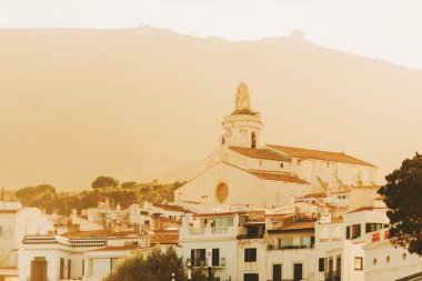 Beautiful landscape of Cadaques town in sunset light, provence of Girona, Costa Brava, Spain